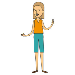 beautiful woman avatar character