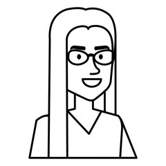 hippie man with long hair