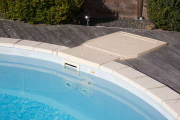 the pool filtration system for clean and warm water