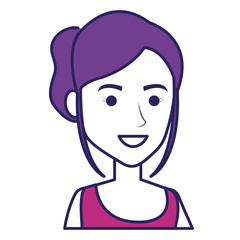 beautiful woman avatar character