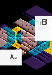 Triangles and geometric shapes abstract background