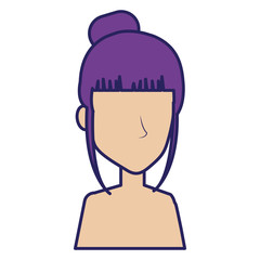 beautiful woman shirtless avatar character