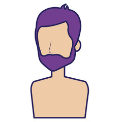 young man shirtless avatar character