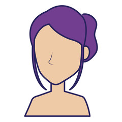 beautiful woman shirtless avatar character