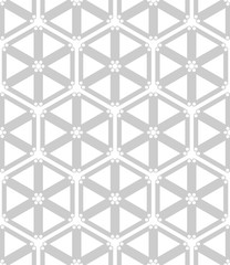 Seamless hexagons and triangles pattern.