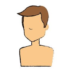 young man shirtless avatar character