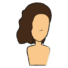 beautiful woman shirtless avatar character