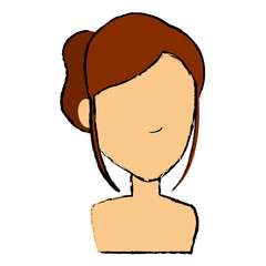 beautiful woman shirtless avatar character