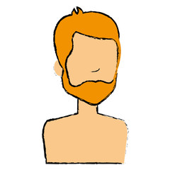 young man shirtless avatar character