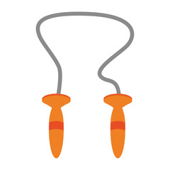 jump rope fitness or sport related icon image vector illustration design 