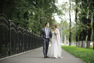 Naklejka premium Bride at a wedding