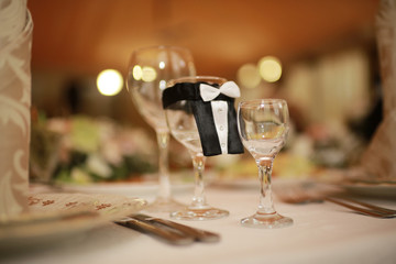 Wedding table setting