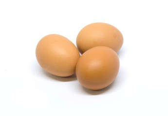 Close up egg isolated