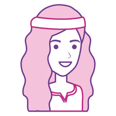 hippie woman avatar character