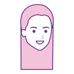 beautiful woman head avatar character