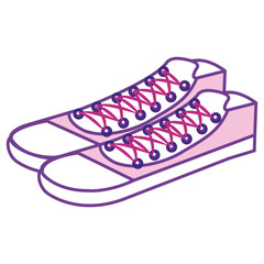 young shoes isolated icon
