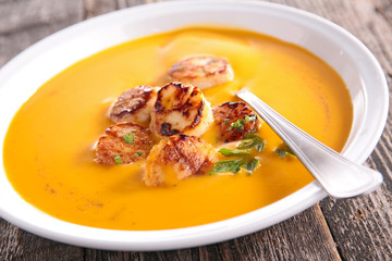 soup with scallop