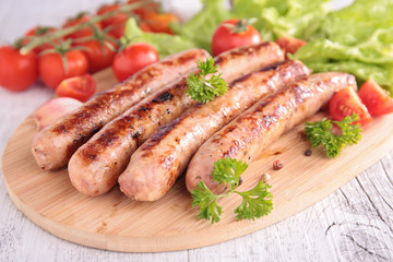 grilled sausage