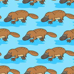 Funny platypus. Australian