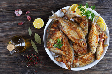 hot fried mix of freshwater fish