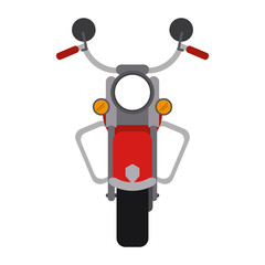 Fototapeta premium vintage motorcycle frontview icon image vector illustration design 