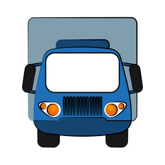 truck frontview icon image vector illustration design 