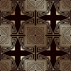 Art deco vintage seamless pattern. Template for design. Vector illustration eps10