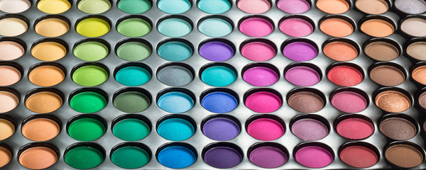 Colorful makeup eyeshadow palette