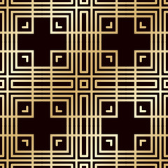 Obraz premium Art deco vintage seamless pattern. Template for design. Vector illustration eps10