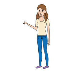 beautiful woman avatar character