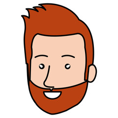 young man head avatar character