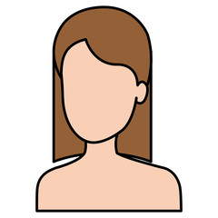 beautiful woman shirtless avatar character