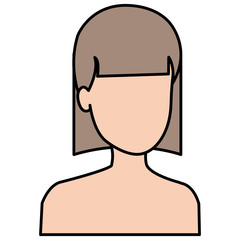 beautiful woman shirtless avatar character