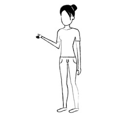 beautiful woman avatar character