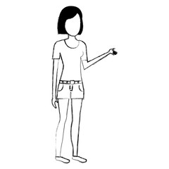 beautiful woman avatar character