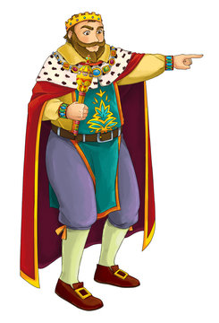 Cartoon character - king - prince - illustration for children