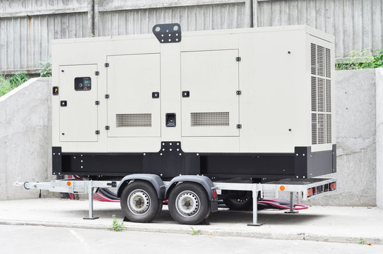 Standby generator electric for repair hurricane damage.  Office Backup Power Generator.