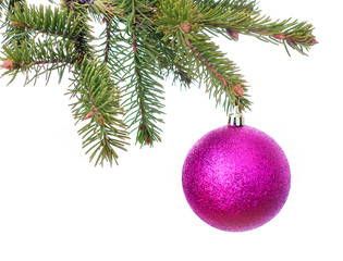 Christmas decoration on Christmas tree