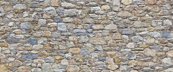 schöne rustikale Natursteinmauer