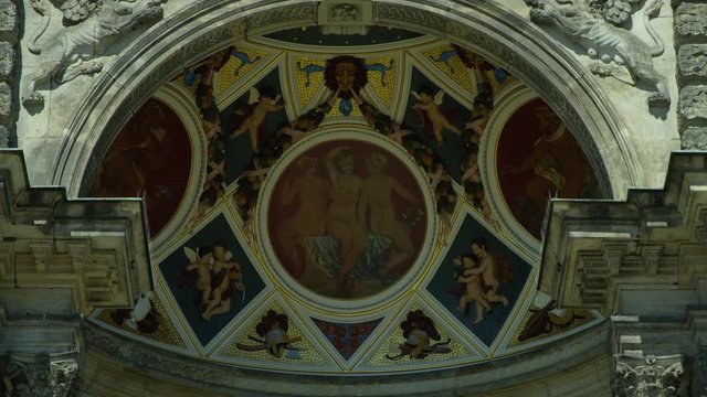 Semperoper, opera house of the Saechsische Staatsoper Dresden (Saxon State Opera), concert hall, Dresden. Saxony, Germany., Jul 2017