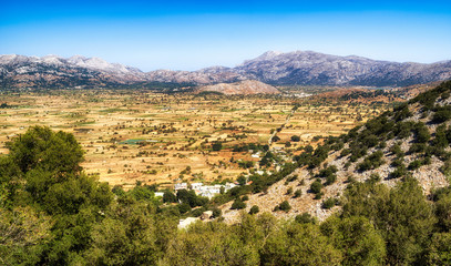 Fototapeta na wymiar Lasithi plateau in Crete, Greece