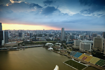 Obraz premium Evening Singapore 