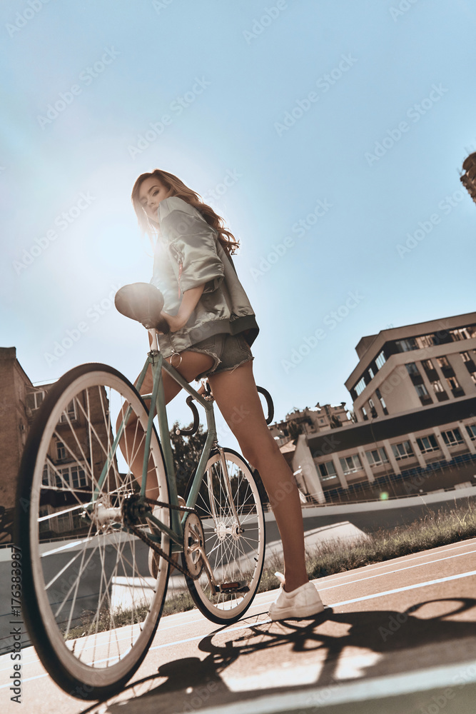 Wall mural ride in the sun.