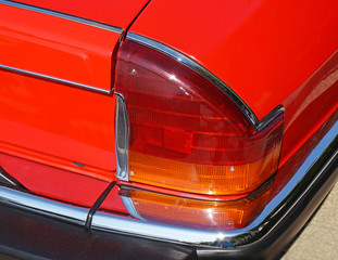 Naklejka premium Tail light of an old car
