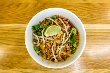 asian food noodles on the table