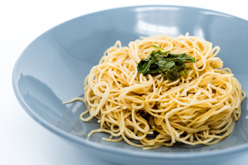 asian food noodles on the table