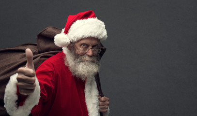 Santa giving a thumbs up