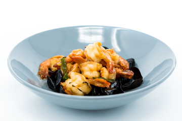 Chinese cuisine shrimp and Black Fungus