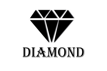 Diamond shape. Jewelry Icon