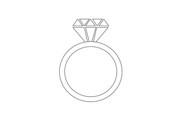 Diamond ring for wedding. Couple wedding anniversary. Bride jewelry